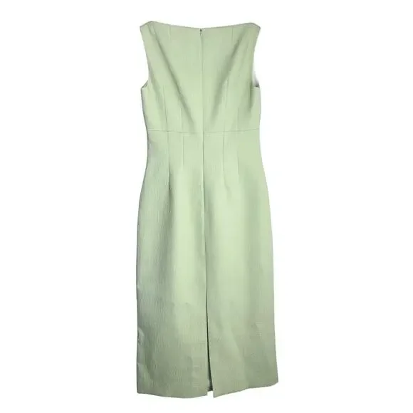 NWT Emilia Wickstead Ashie Dress Textured‎ CloquePistachio GreenSZ 8